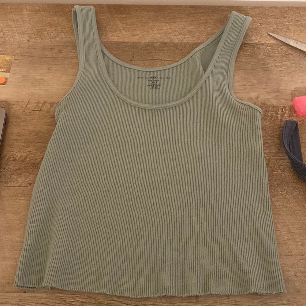 Sage green brandy tank top